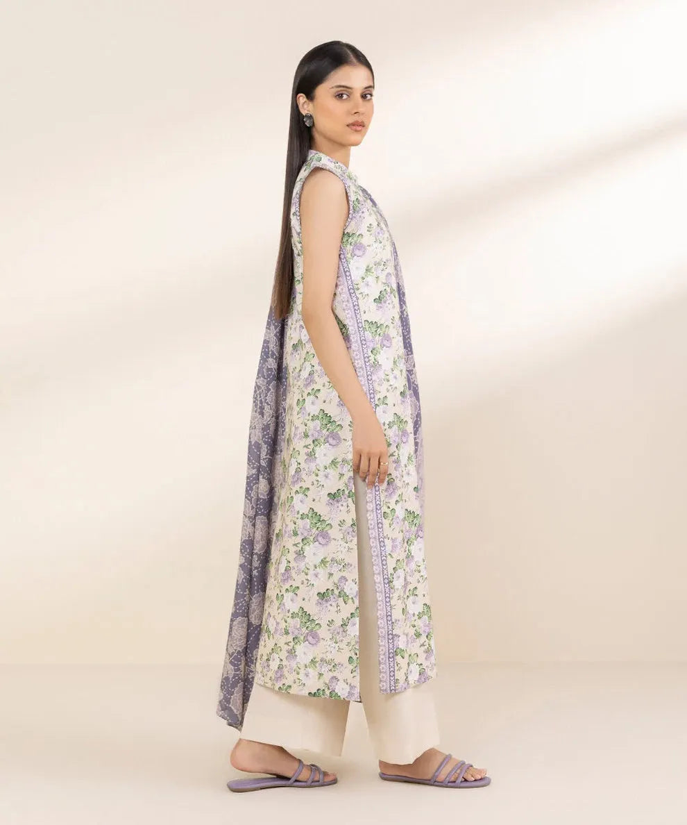Sapphire 3-Piece Printed Lawn Suit