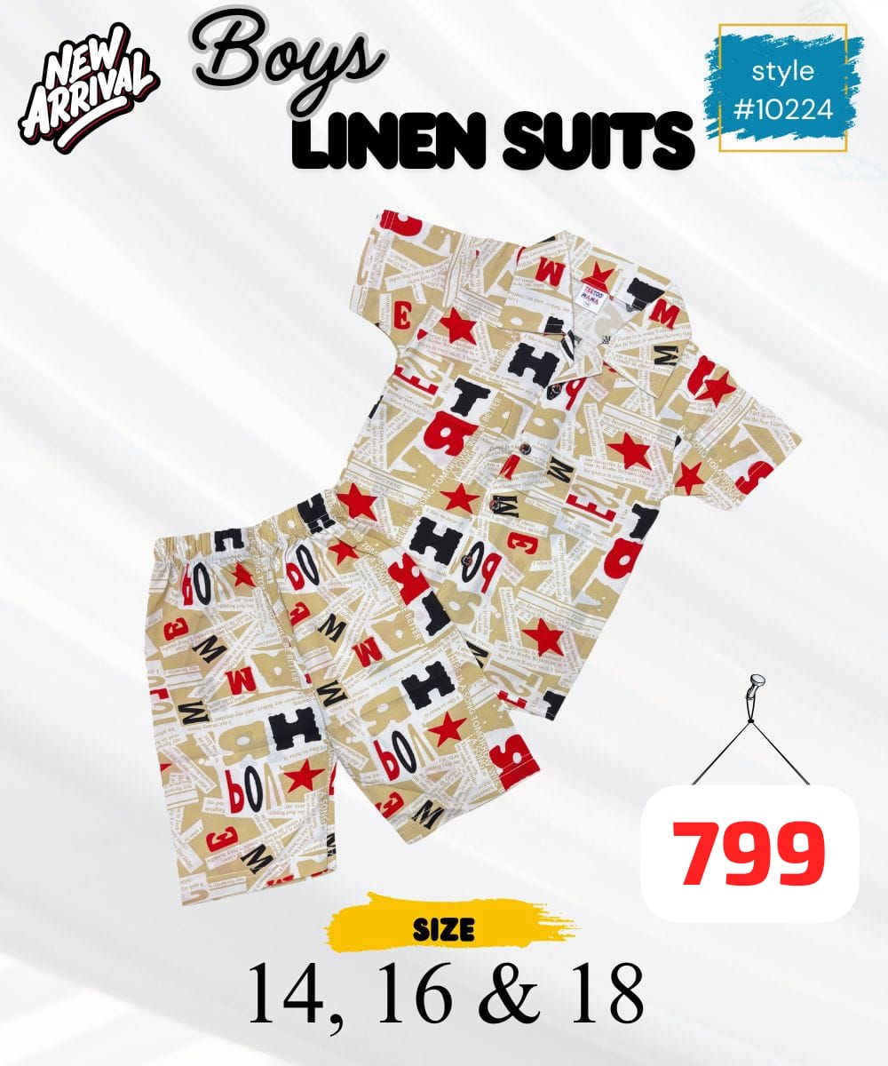 Boys Stylish Summer Suit – Cool & Comfy Outfit