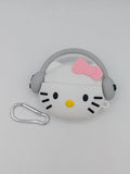 Cool Cat AirPods Case – 3D Headphones Design Silicone Cover
