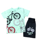 Boys 2-Piece Suit – Cycle Design (Half Sleeves)