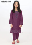 Kids 2-Piece Embroidered Jacquard Lawn Suit
