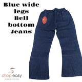 Plain Bell Bottom Jeans - Stylish & Comfortable