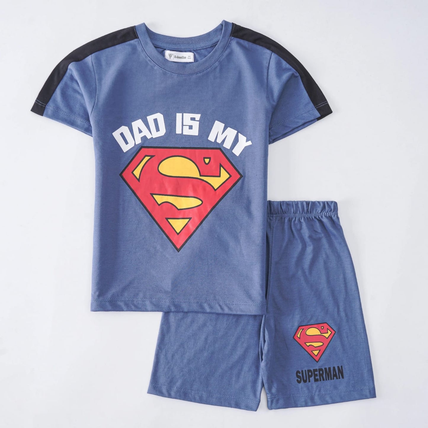 Boys 2-Piece Suit – Superman Design (Half Sleeves)