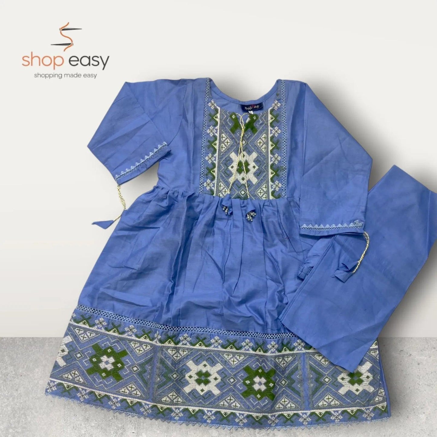 Frock 2 pcs embroided for kids