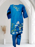 2-Piece Embroidered Pure Doria Lawn Suit