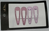Glitter Snap Hair Clips – Set of 4 for Kids