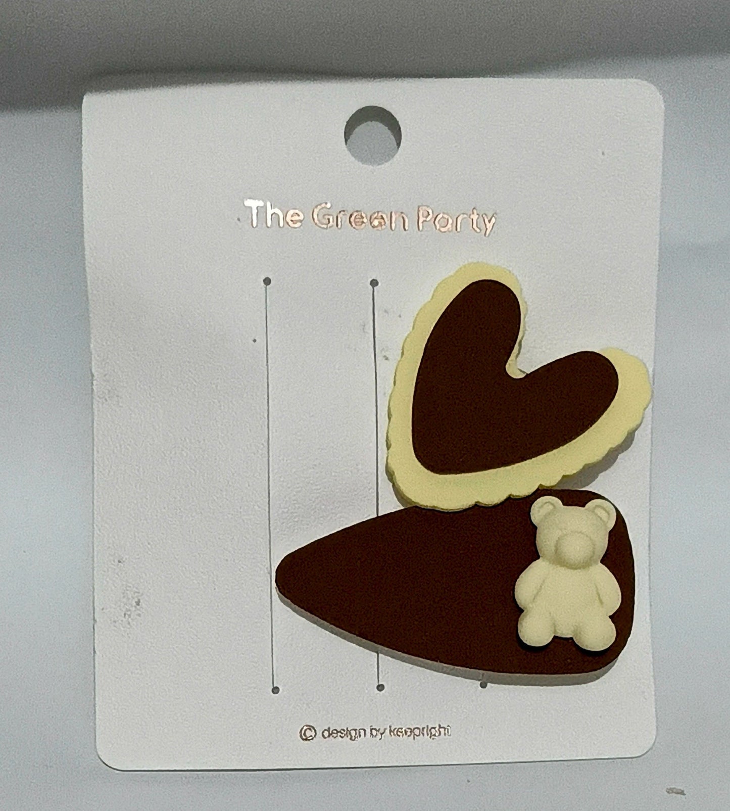 Cute Heart & Bear Design Hair Clip for Girls