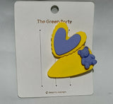 Cute Heart & Bear Design Hair Clip for Girls