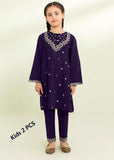 Kids 2pcs embroided pure Jaquard lawn