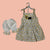 2-Piece Cotton Lawn Frock with Nicker Shorts – For Girls