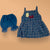 2-Piece Cotton Lawn Frock with Nicker Shorts – For Girls