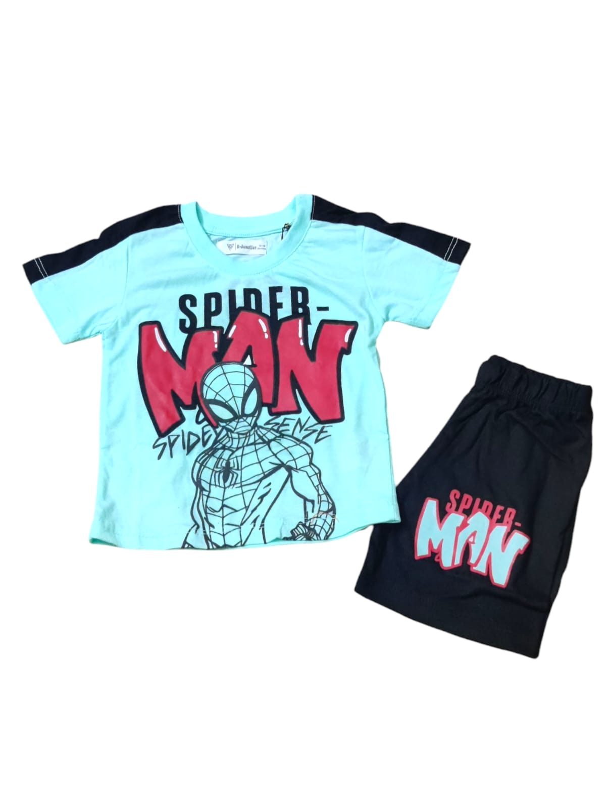 Boys 2-Piece Suit – Spider man Design (Half Sleeves)