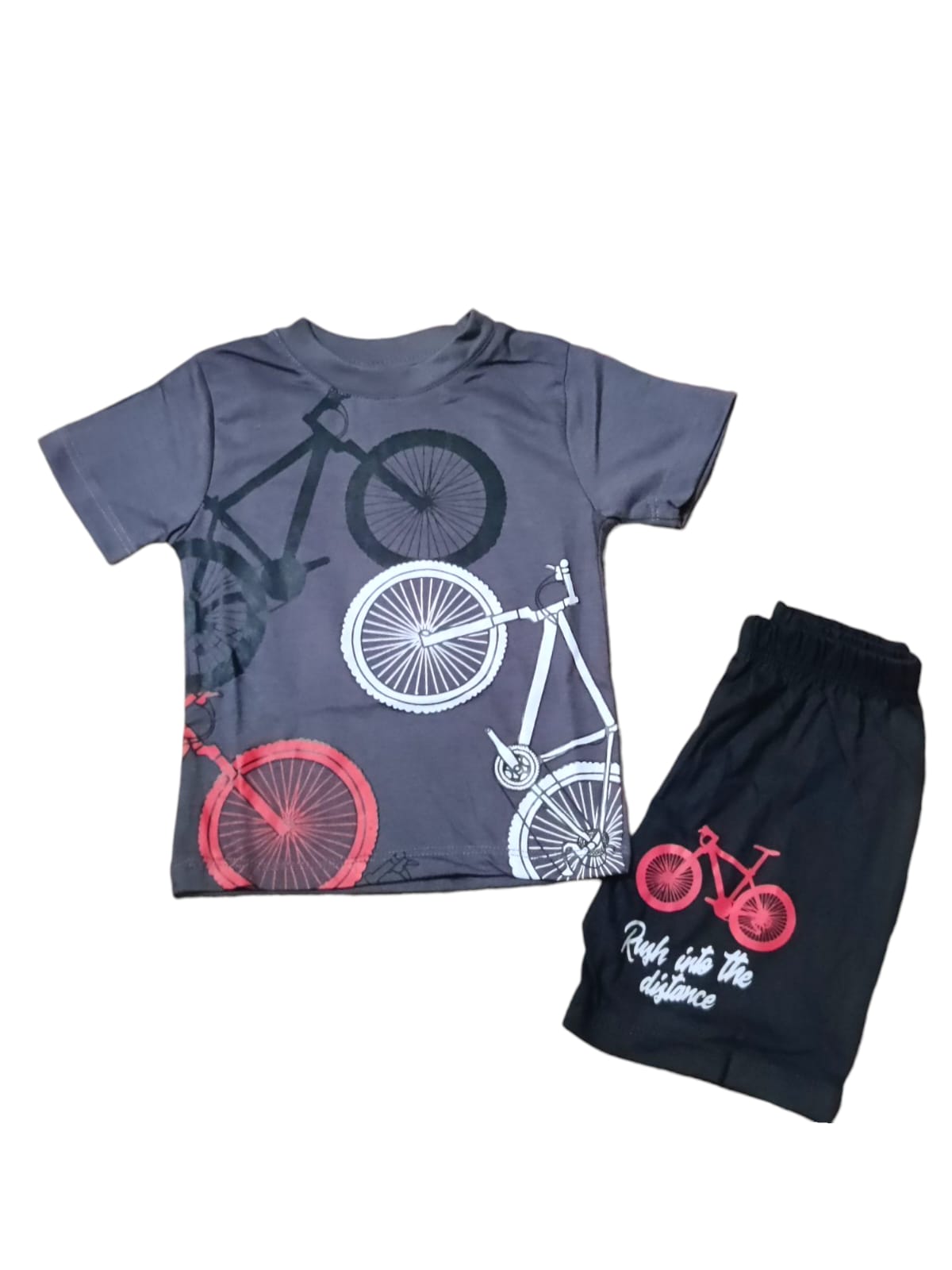 Boys 2-Piece Suit – Cycle Design (Half Sleeves)