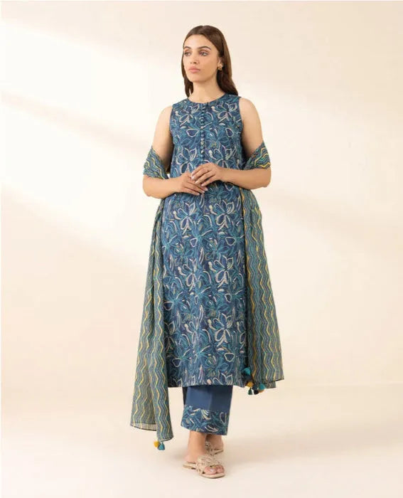 Sapphire 3-Piece Printed Lawn Suit
