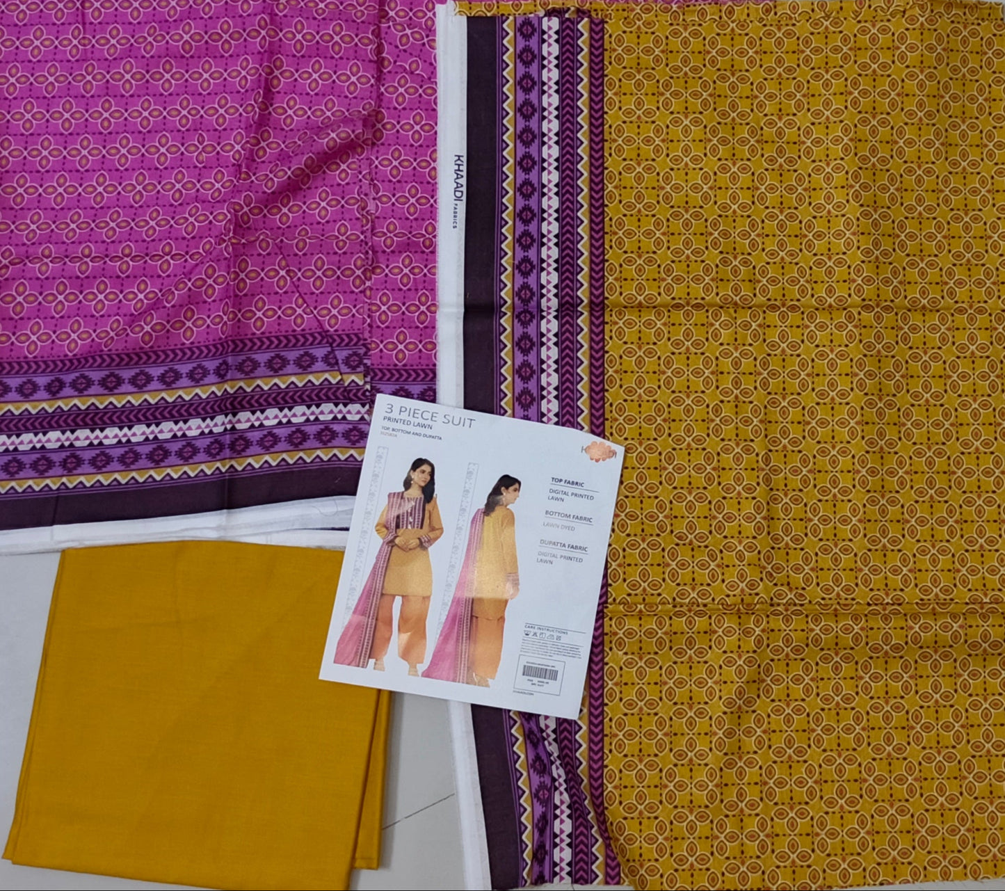 Khaadi SS'25 Doriya Edition – Unstitched 3 Piece Printed Lawn Suit