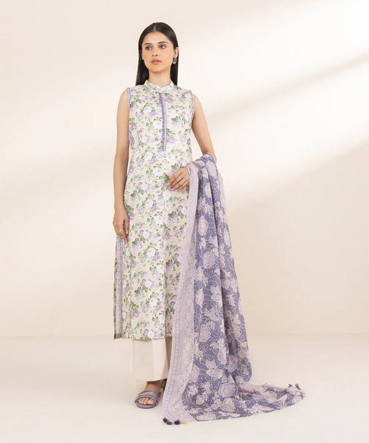 Sapphire 3-Piece Printed Lawn Suit