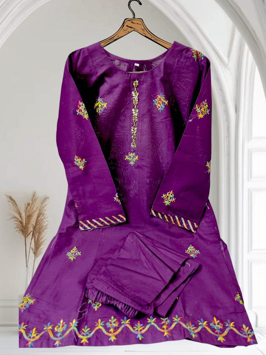 Elegant 2-Piece Embroidered Outfit