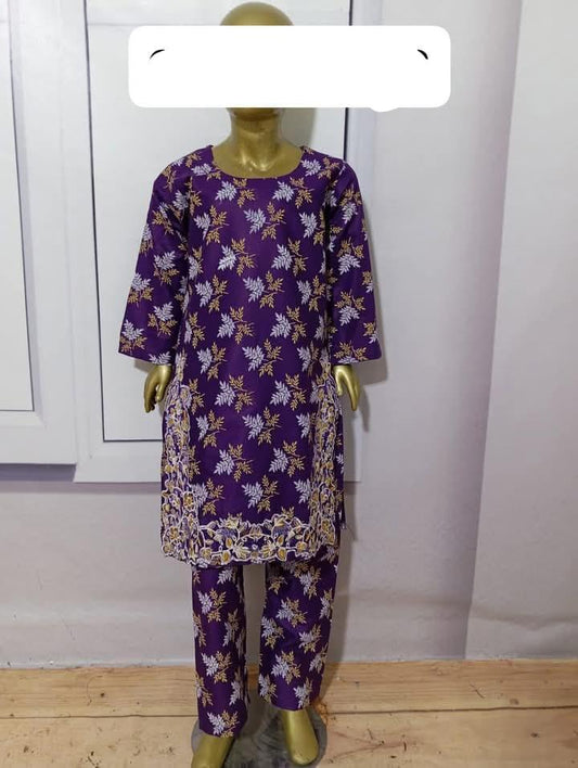 Elegant 2-Piece Embroidered Outfit