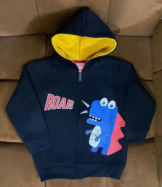 Fleece Roar Dino Zipper