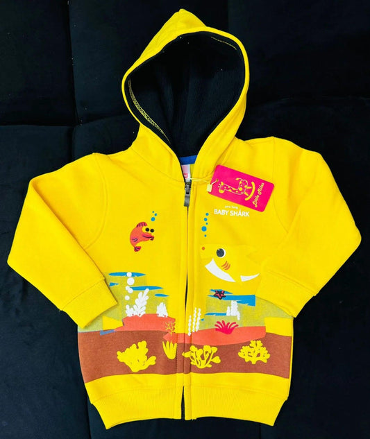 Fleece Baby Shark Zipper