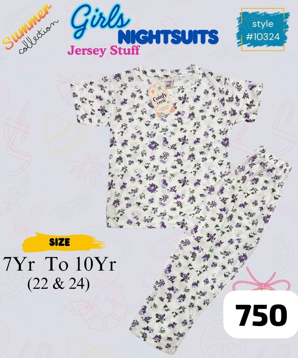 Fine Jersey Night Suits for Kids – Cool & Comfy Summer Sleepwear