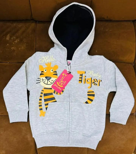 Fleece Tiger zipper