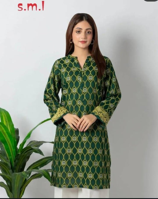 Zellbury signature high-quality lawn fabric, this printed kurta