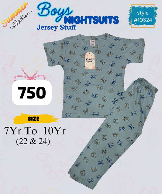Fine Jersey Night Suits for Kids – Cool & Comfy Summer Sleepwear