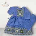 Frock 2 pcs embroided for kids