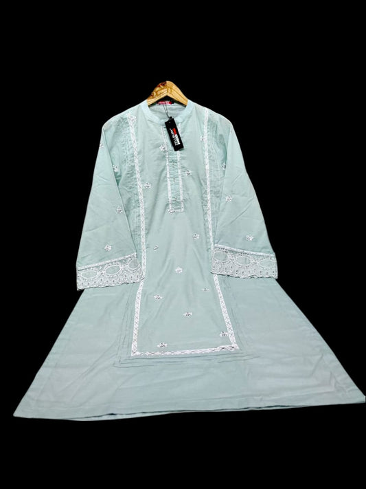 Zellbury high-quality embroided lawn fabric, this printed kurta