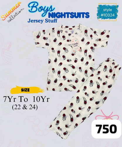 Fine Jersey Night Suits for Kids – Cool & Comfy Summer Sleepwear