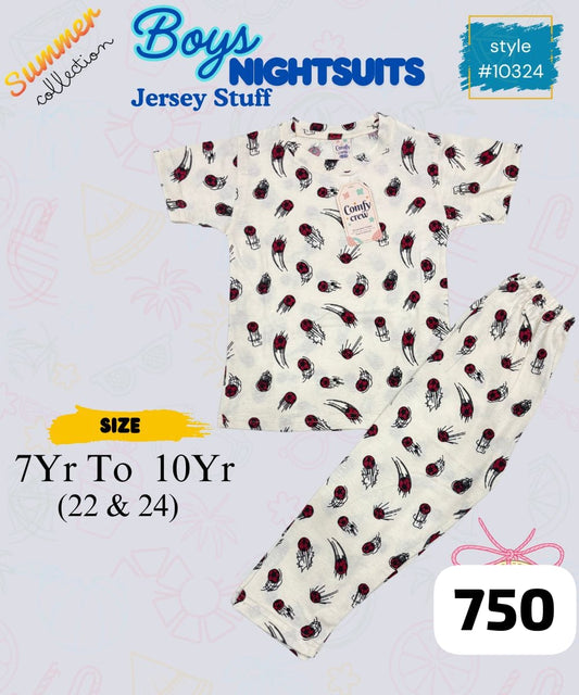 Fine Jersey Night Suits for Kids – Cool & Comfy Summer Sleepwear