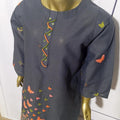 2-Piece Embroidered Doria Lawn Suit