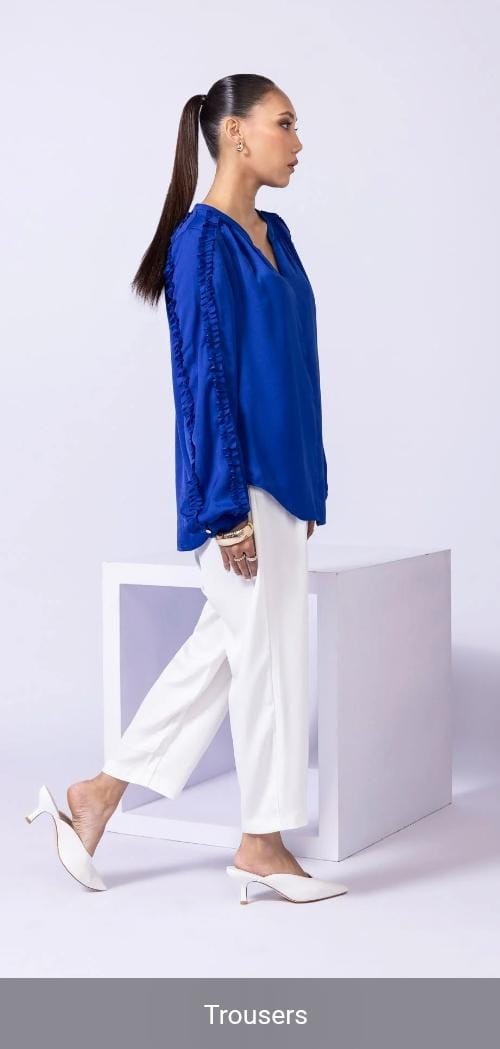 Plain White Trousers – Perfect Pair for Kurtis & Tops