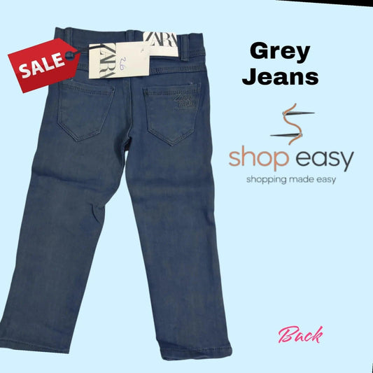 Gray Boys Jeans - Premium Zara Man for Kids & Teens