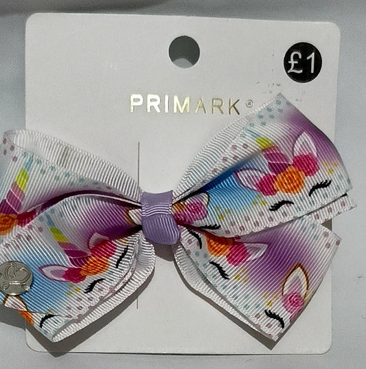 Colorful Printed Hair Bow for Girls – Soft & Stylish