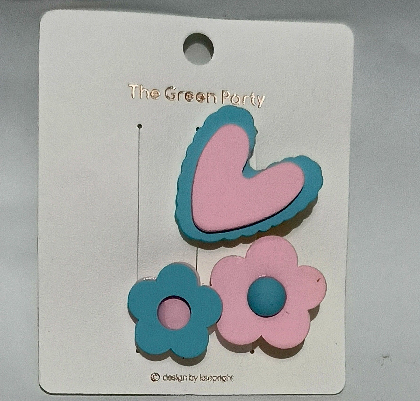 Cute Heart & Flower Design Hair Clip for Girls