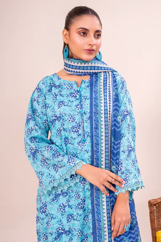 Sohaye 3 Piece Unstitched Printed Lawn Suit – Doriya Edition