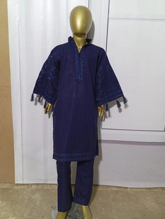 2-Piece Embroidered Jacquard Lawn Suit - Elegant & Comfortable