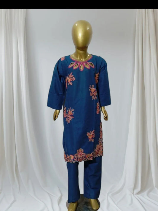 2-Piece Embroidered Cutwork Pure Doria Lawn Suit – Elegant & Comfortable