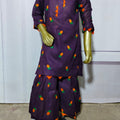 Kids 2PC Embroidered Lawn Suit | Stylish Gharara Style