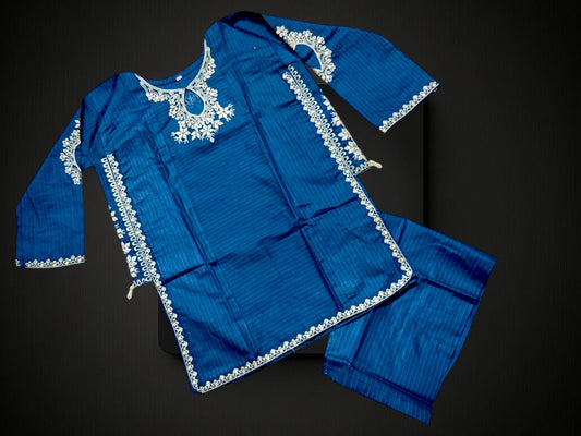 Kids 2-Piece Embroidered Suit | Pure Doria Lawn