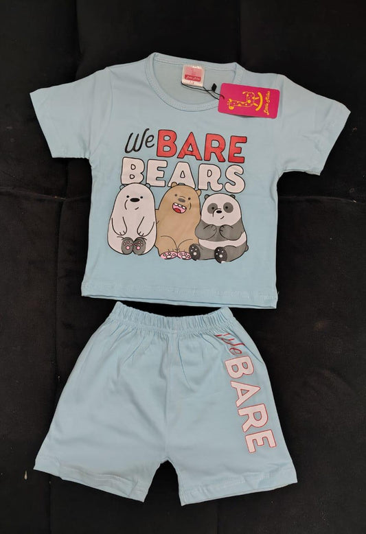 We Bare Bears Kids' T-Shirt & Shorts Set – Cute & Comfortable Outfit