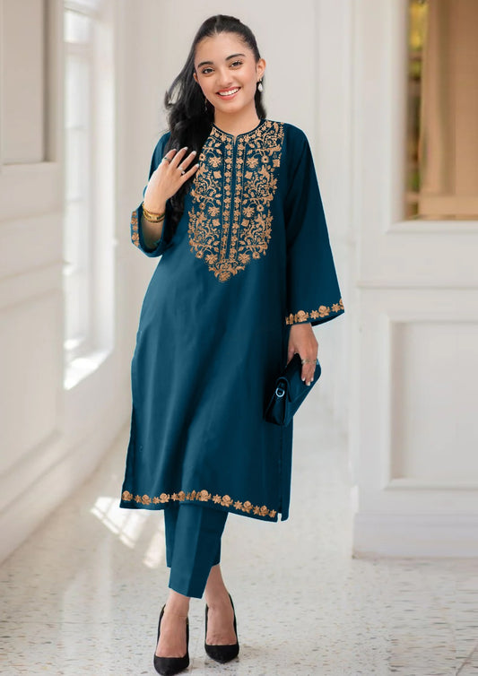 Kid's 2-Piece Embroidered Suit – Elegant Traditional Wear