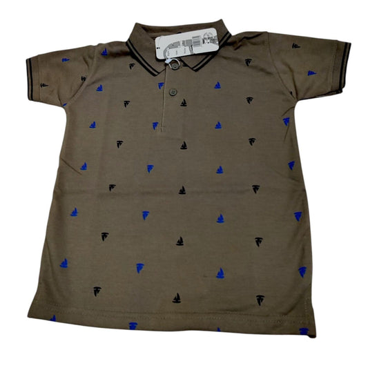 Kids Export Quality Printed Polo T-Shirt – Soft PK Fabric