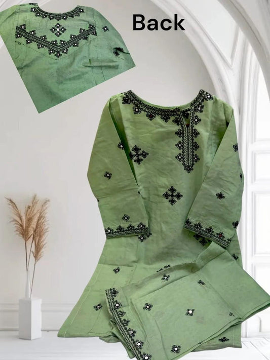 2-Piece Embroidered Lawn Suit - Elegant & Comfortable
