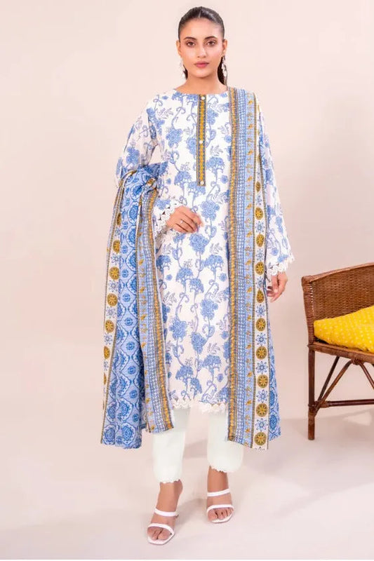 Sohaye 3 Piece Unstitched Lawn Suit – Doriya Collection