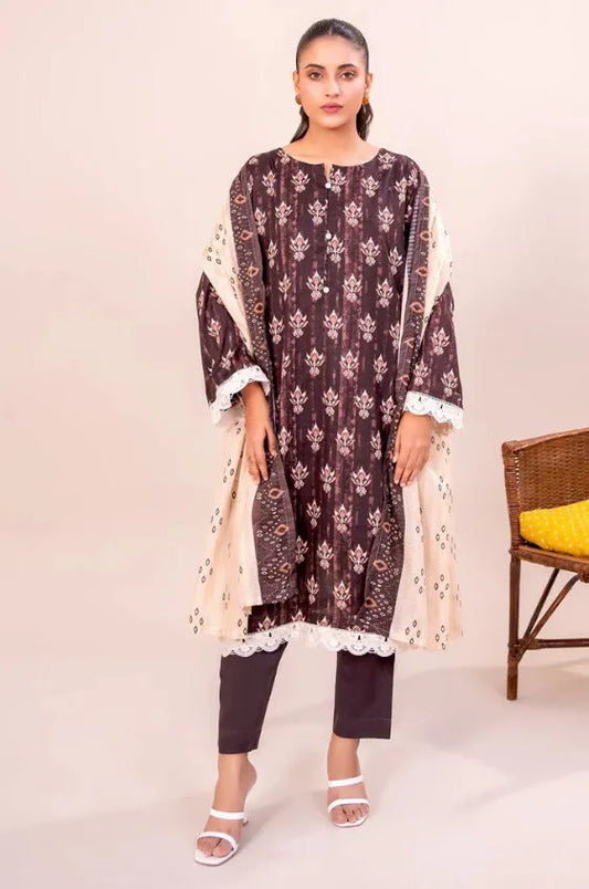 Sohaye 3 Piece Unstitched Lawn Suit – Doriya Collection