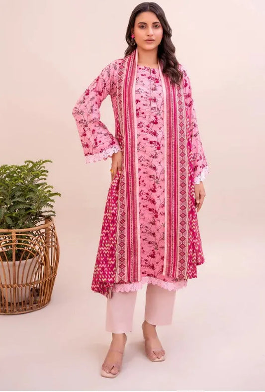 Sohaye 3 Piece Unstitched Lawn Suit – Doriya Collection