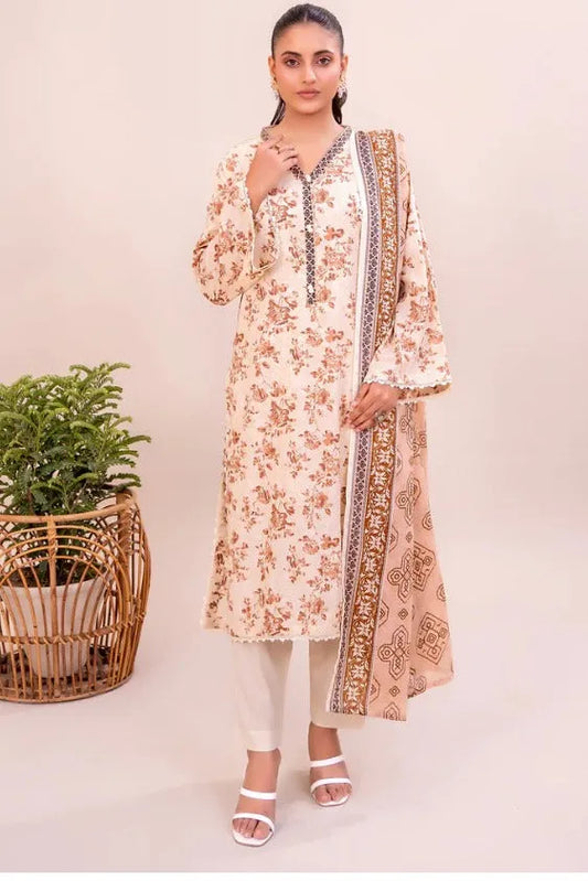Sohaye 3 Piece Unstitched Lawn Suit – Doriya Collection
